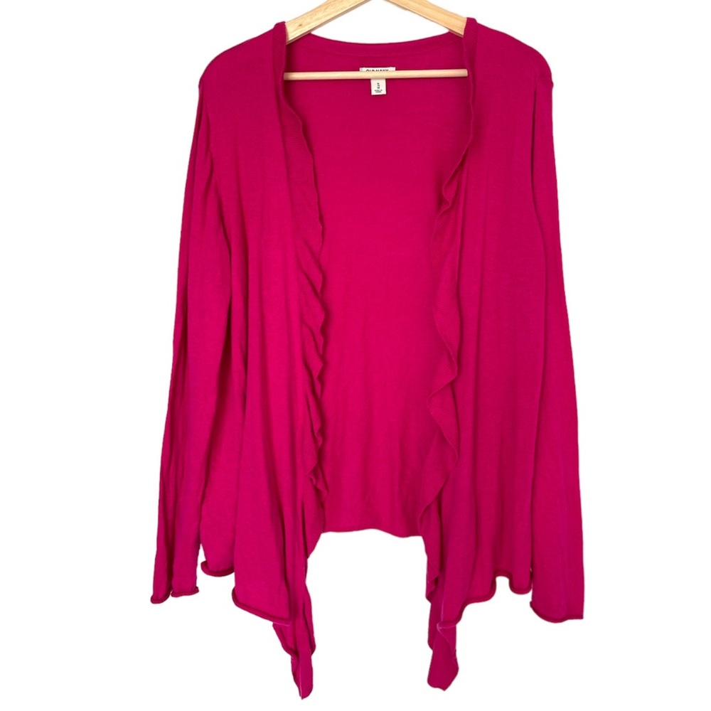 Old Navy Bold Pink Light Cotton Blend Cardigan Sweater, Women’s Size XL